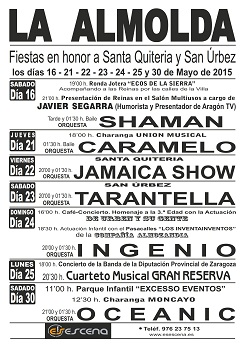 Fiestas de Santa Quiteria y San Urbez en La Almolda (Zaragoza)