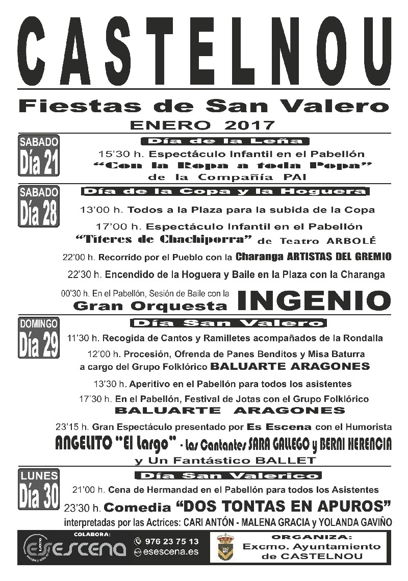 Fiestas de San Valero en Castelnou (Teruel) 